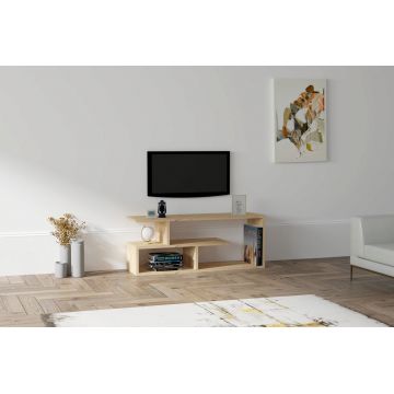 Comoda TV, Puqa Design, Cafu, 100x40x29.6 cm, PAL, Maro