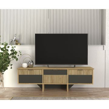 Comodă Tv Urban Harmony, 150 x 35 x 53 cm, Safir-Antracit, UnicUtil