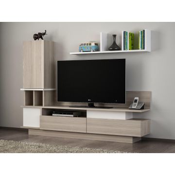 COMODA TV Como - White, Cordoba, Alb, 149 x 171 x 32 cm