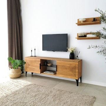 Comoda TV Joanne - Oak, Stejar, 30x40x150 cm