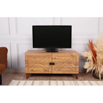 Comoda TV Roza, Lemn Natural, 100 x 54 x 35 cm