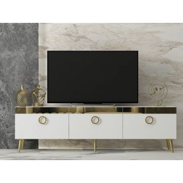 Comoda TV Safar - White, Alb, 150x45x30 cm