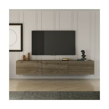 Comoda TV West, 150x30x32 cm - Pal Melaminat, Nuc