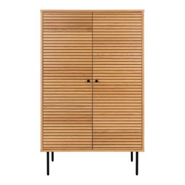 Dulap în culoare naturală cu aspect de lemn de stejar 80x130 cm Kyoto – House Nordic